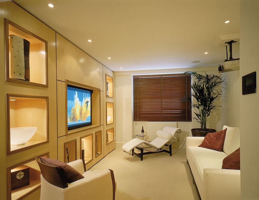 a home with Lutron lighting