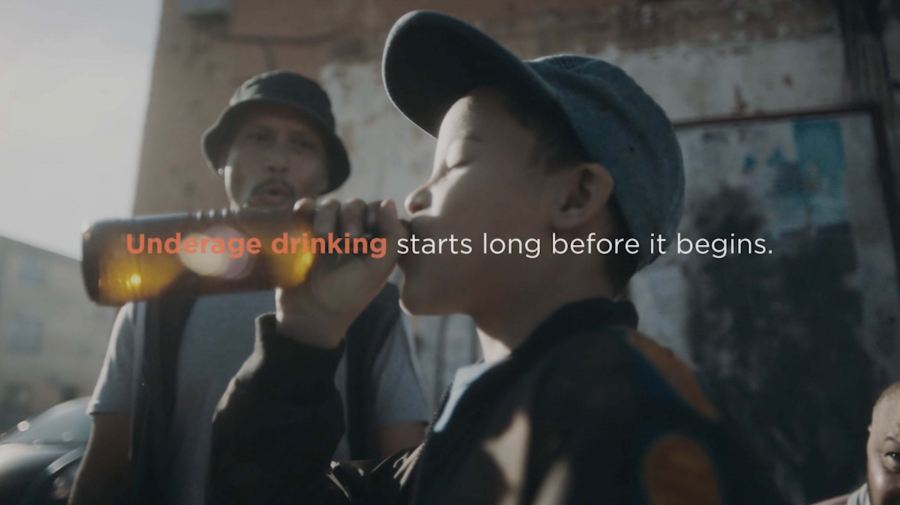 a teenager drinking alcohol