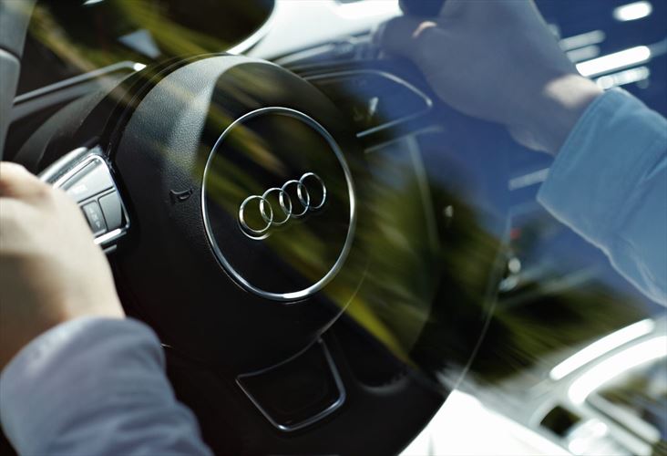 a steering wheel