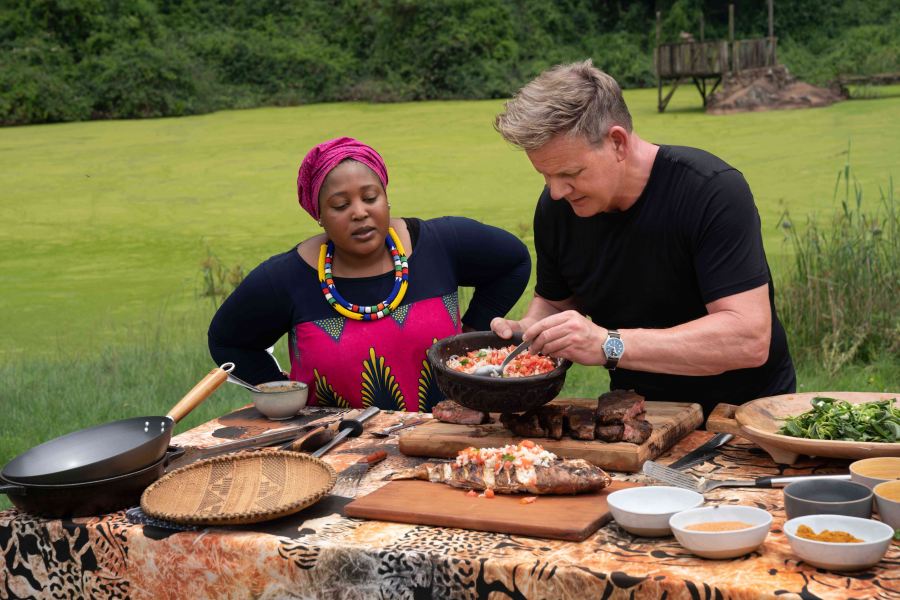Gordon Ramsay cooking