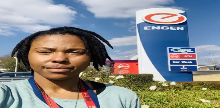 Kwandokuhle Nkosi, the manager of Engen Honeydew Convenience Centre