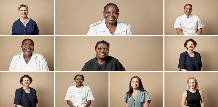 a group of women