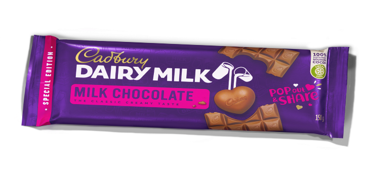 Pop Out Heart Dairy Milk Chocolate (002)