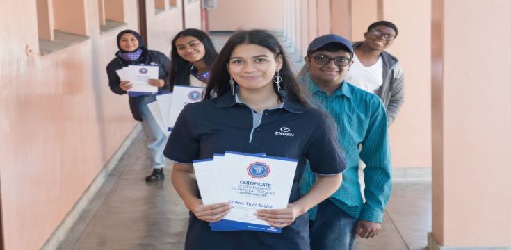 Congratulations to the top 5 EMSS students for 2020 Lindiwe Trout-Naidoo Thiyashan Pillay Kirsten Prins Sibulele Solilio and Kauthar Floris (004)