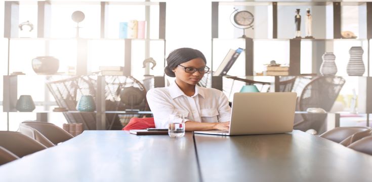a women working