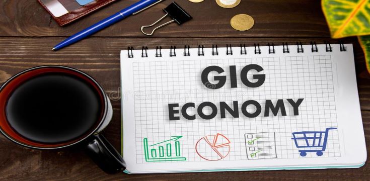 gig-economy-office-table-tools-concept-elements-infographics-104376181