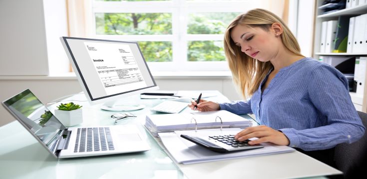 Female-accountant-working-from-home