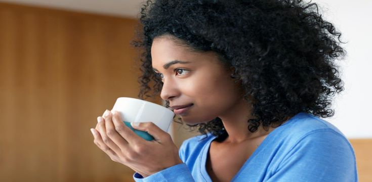 a-woman-drinking-tea