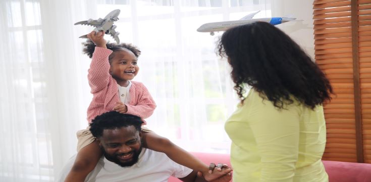 joyful-multiethnic-family-their-leisure-home