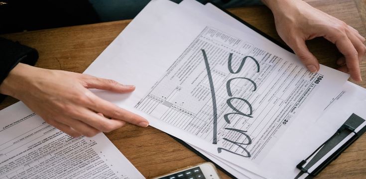 form-with-a-word-scam-on-its-face