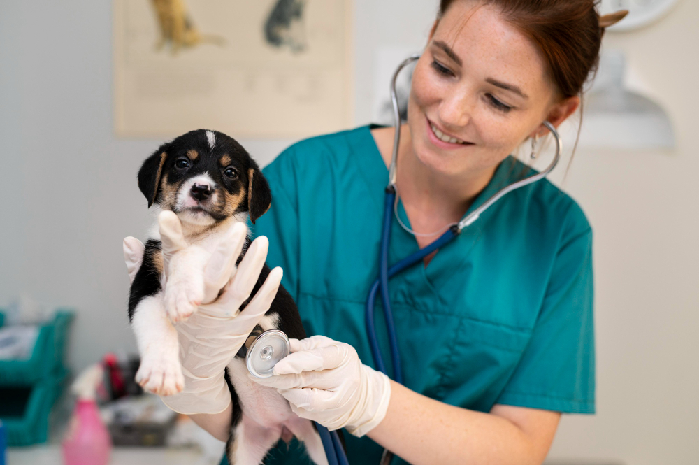 close-up-veterinarian-taking-care-dog