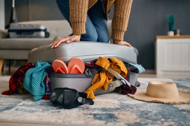 Packing luggage