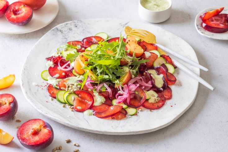 JD_Pickled Plum and Zucchini Carpaccio